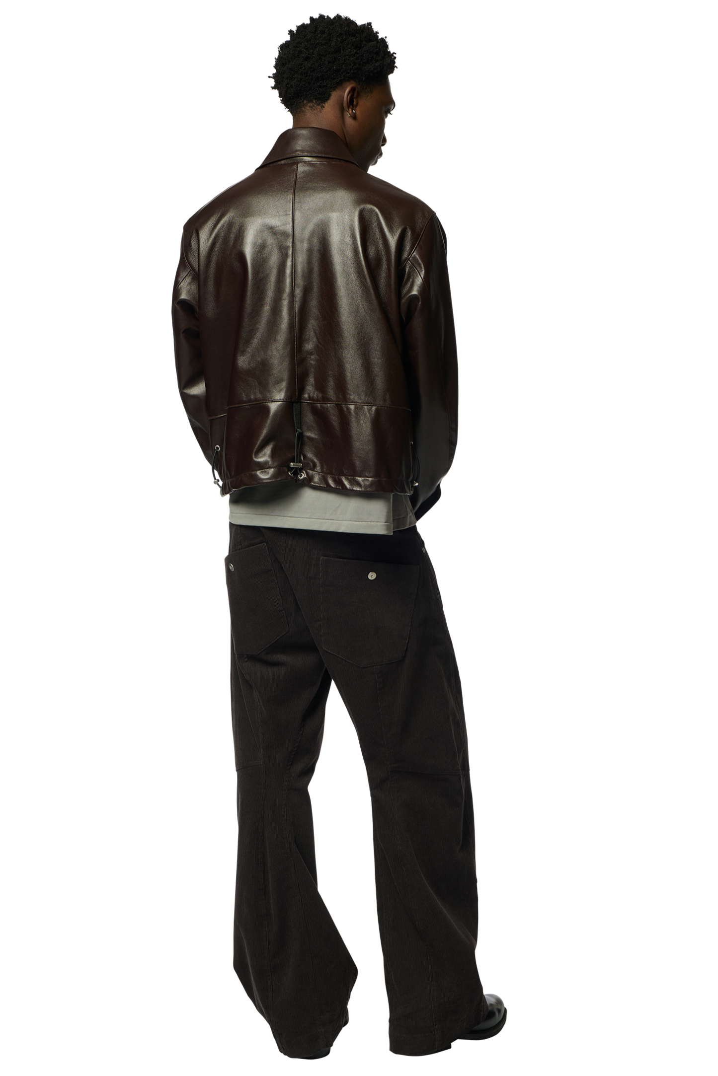 DRAWCORD BLOUSON / SHEEP SKIN