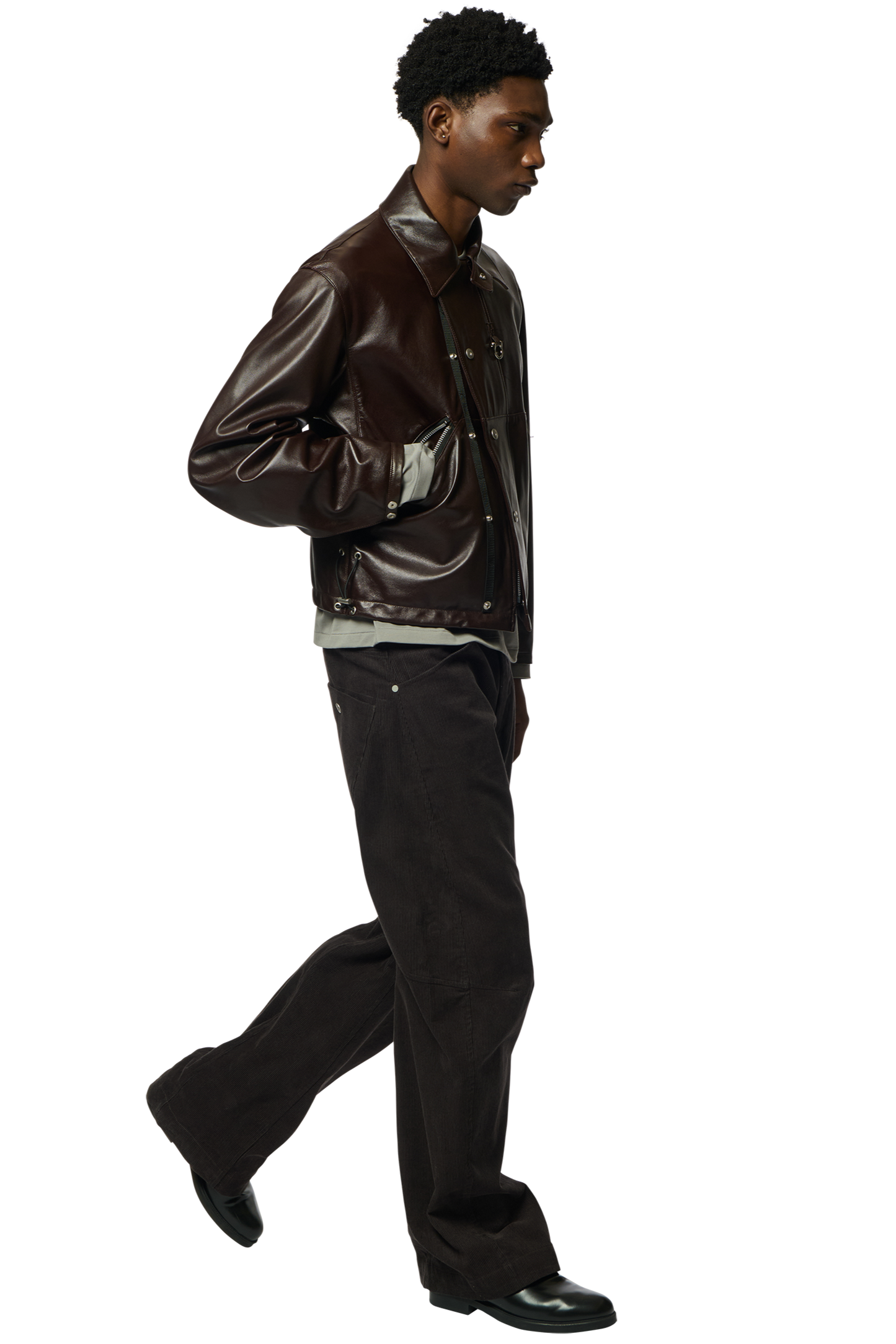 DRAWCORD BLOUSON / SHEEP SKIN