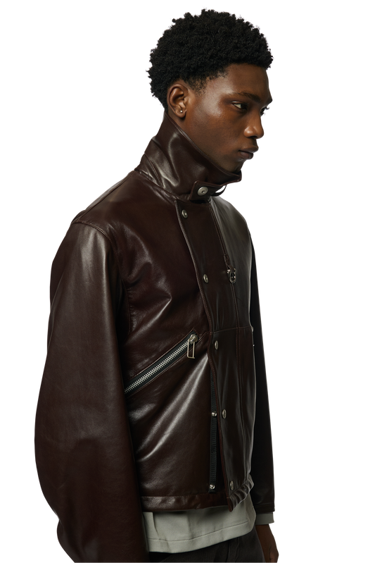 DRAWCORD BLOUSON / SHEEP SKIN