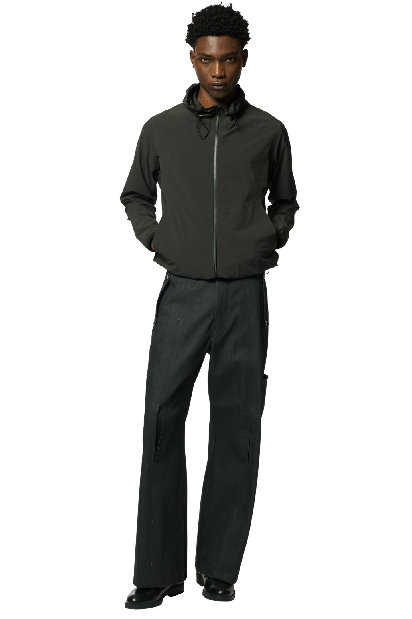 CAROL TROUSERS / COATED DENIM
