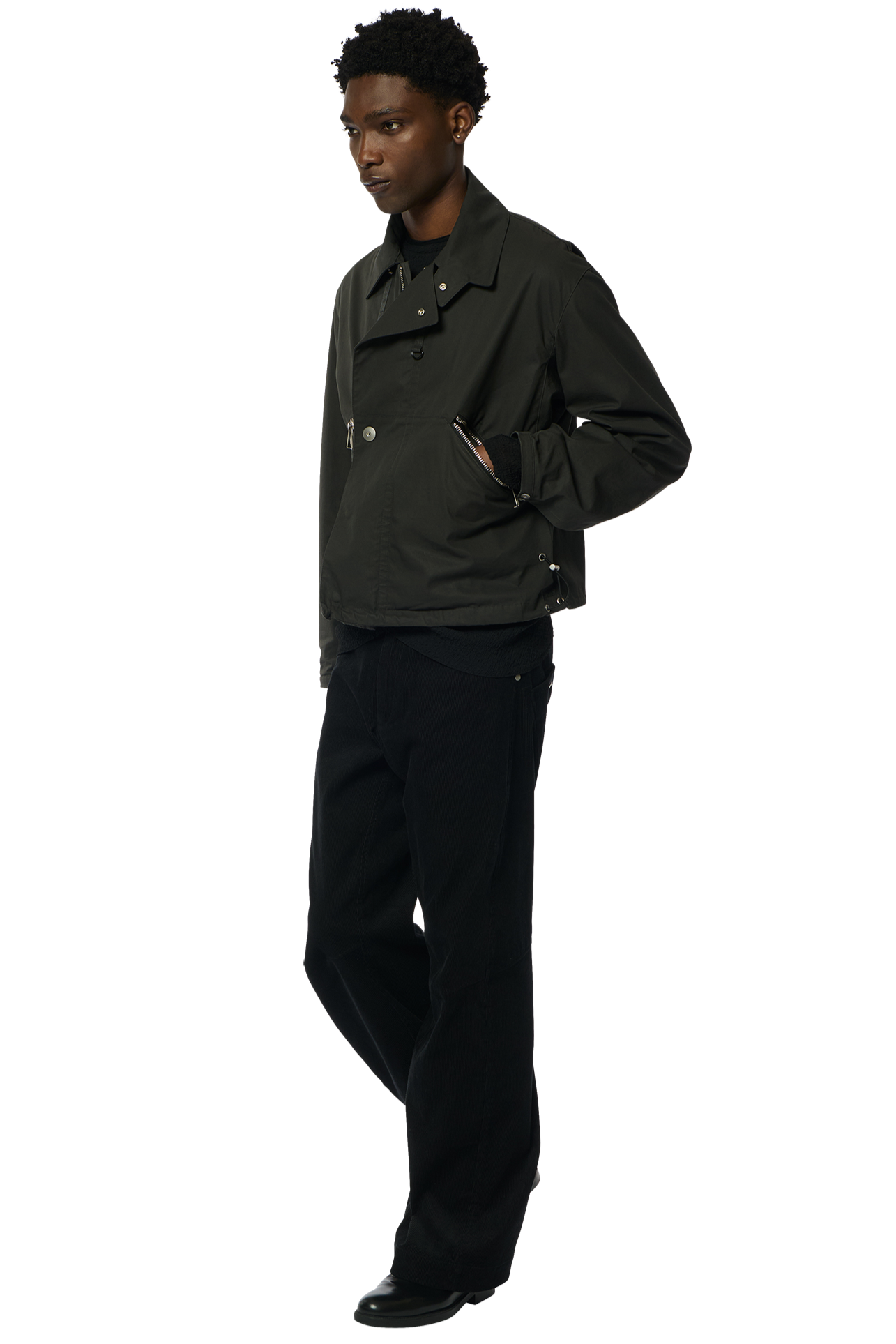 DRAWCORD BLOUSON / COTTON GABARDINE