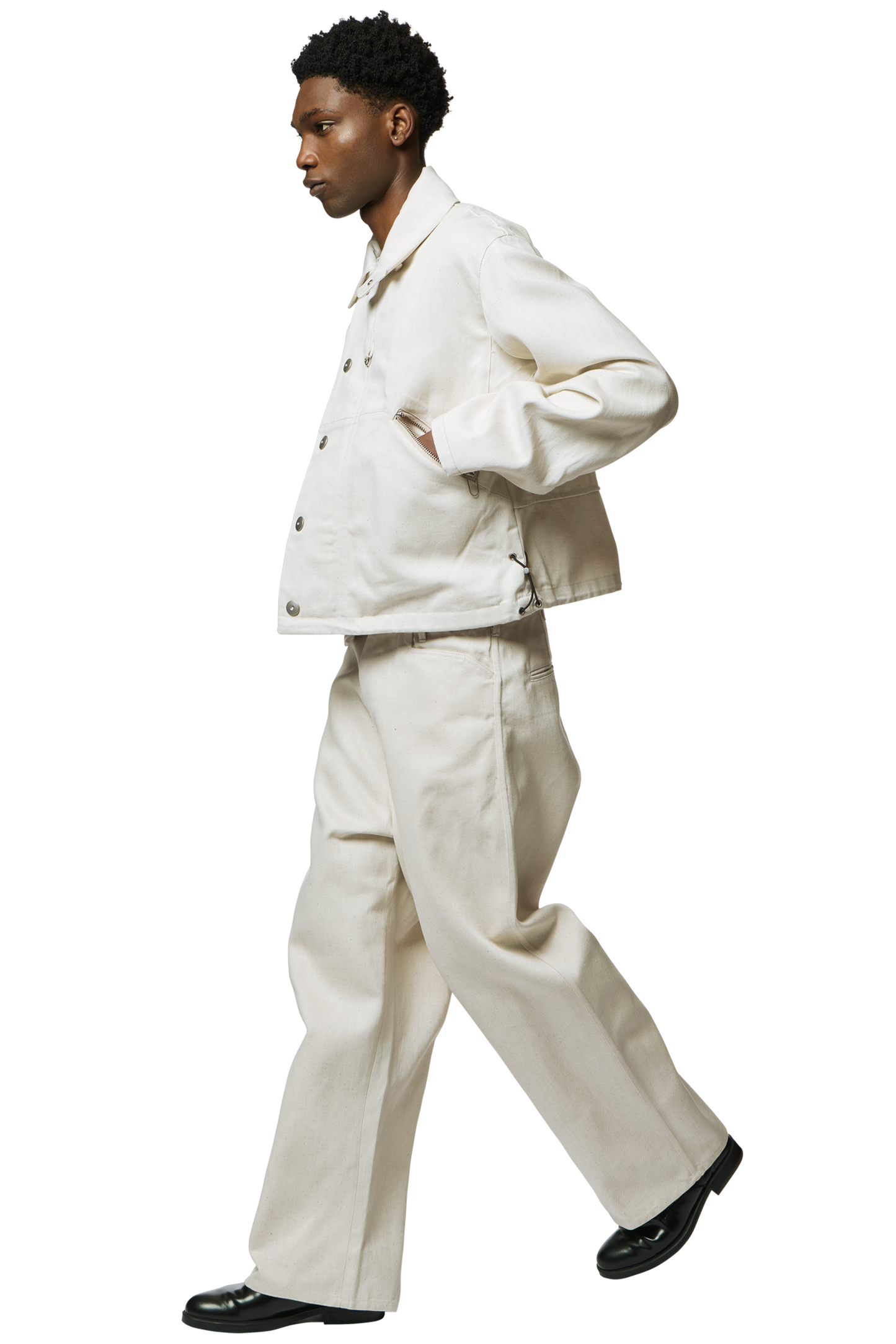DRAWCORD BLOUSON / HEMP CANVAS