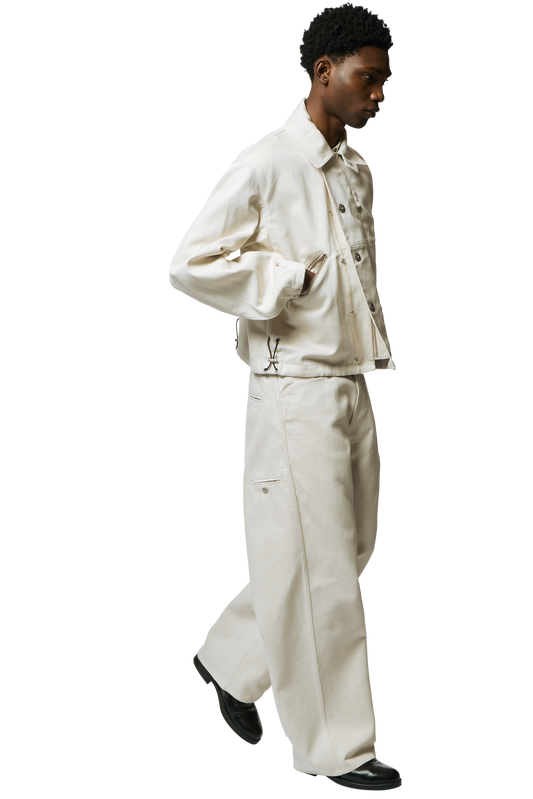 DRAWCORD BLOUSON / HEMP CANVAS
