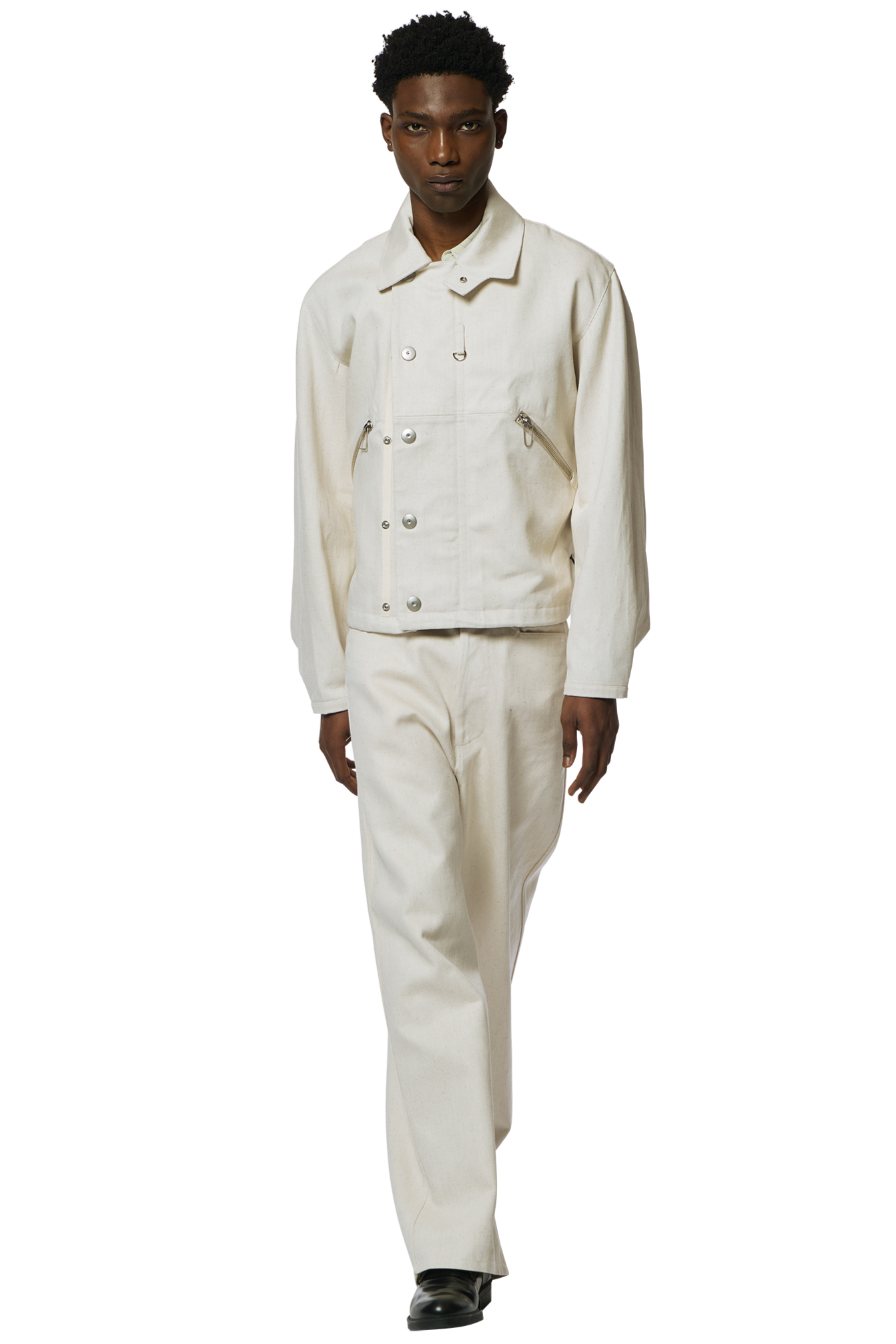 DRAWCORD BLOUSON / HEMP CANVAS