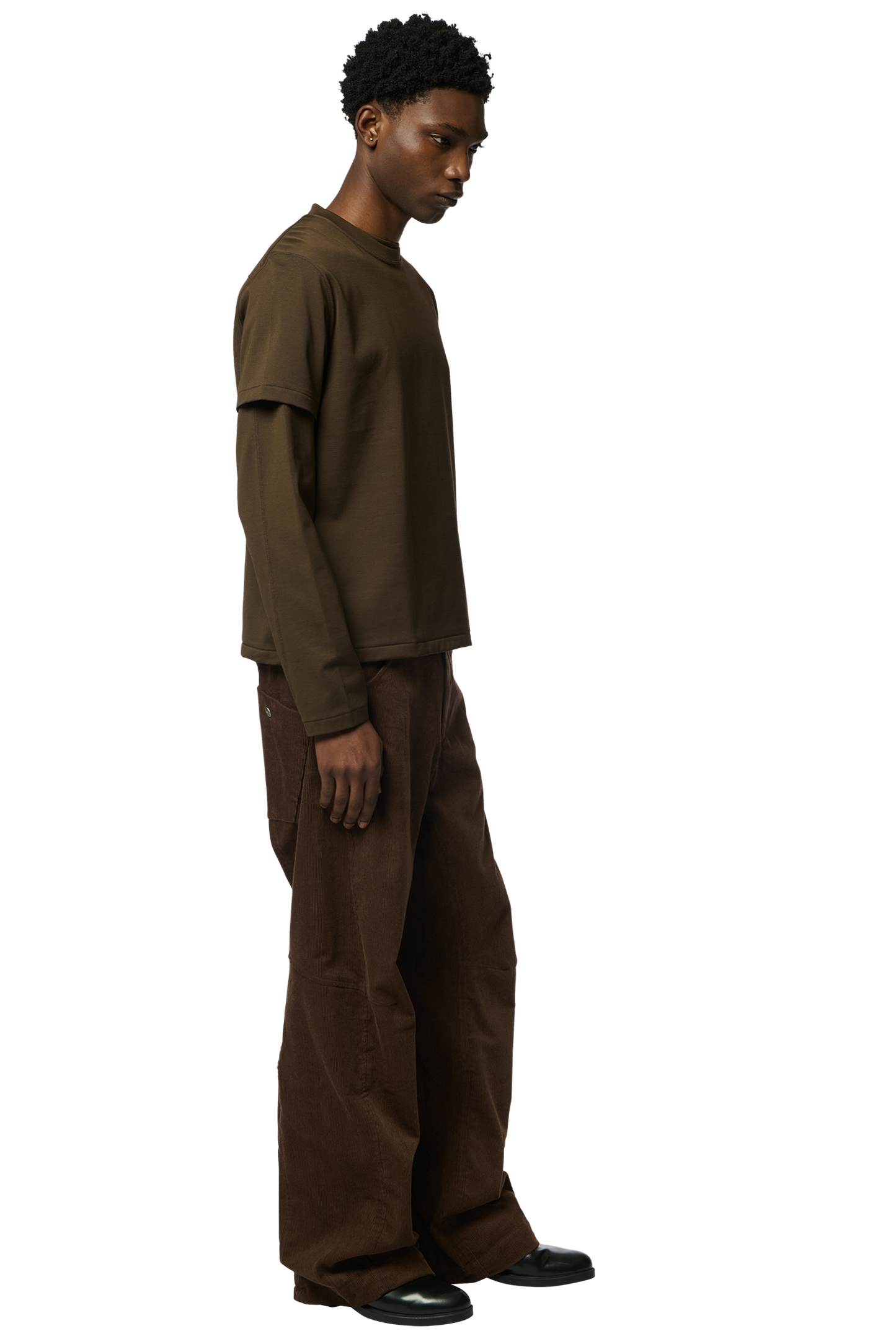 COTTON T / BROWN SINGLE JERSEY