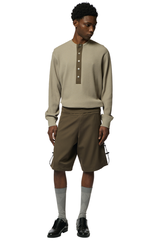 POUCH SHORTS / WOVEN HERRINGBONE