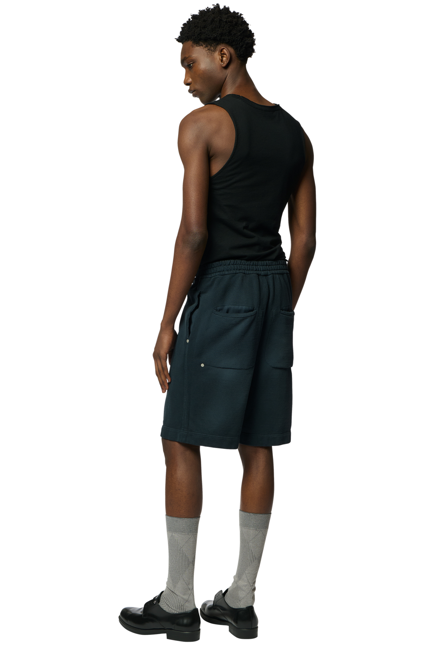 RIVETED LOUNGE SHORTS / DYED JERSEY