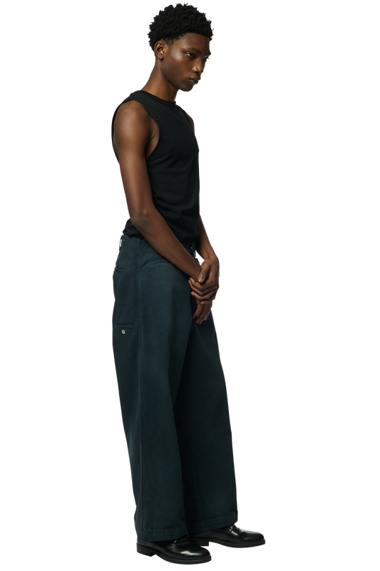 TROTTI BAGGY TROUSERS / DYED DENIM NAVY