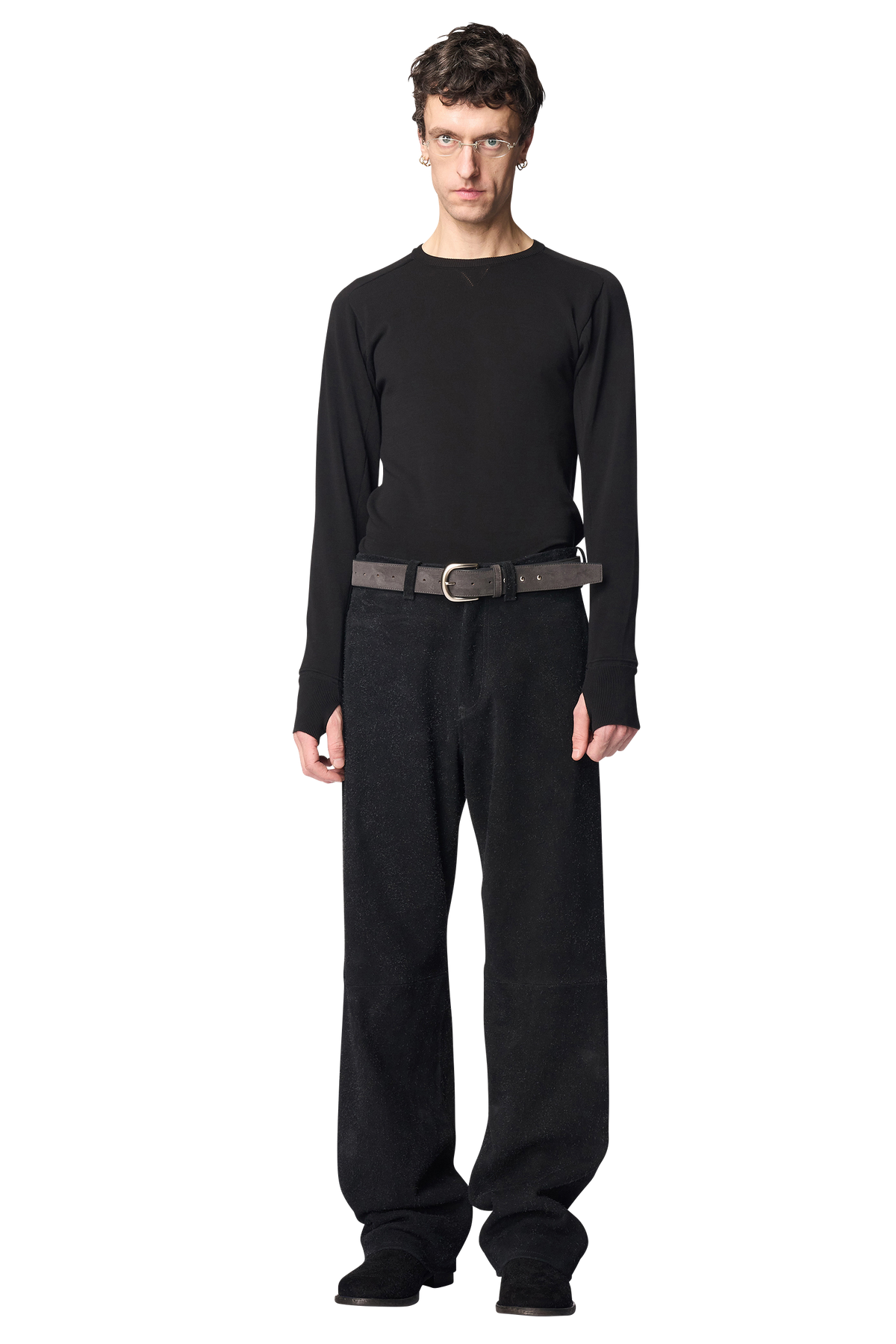 MASS BELT / SHEEP SILKY SUEDE