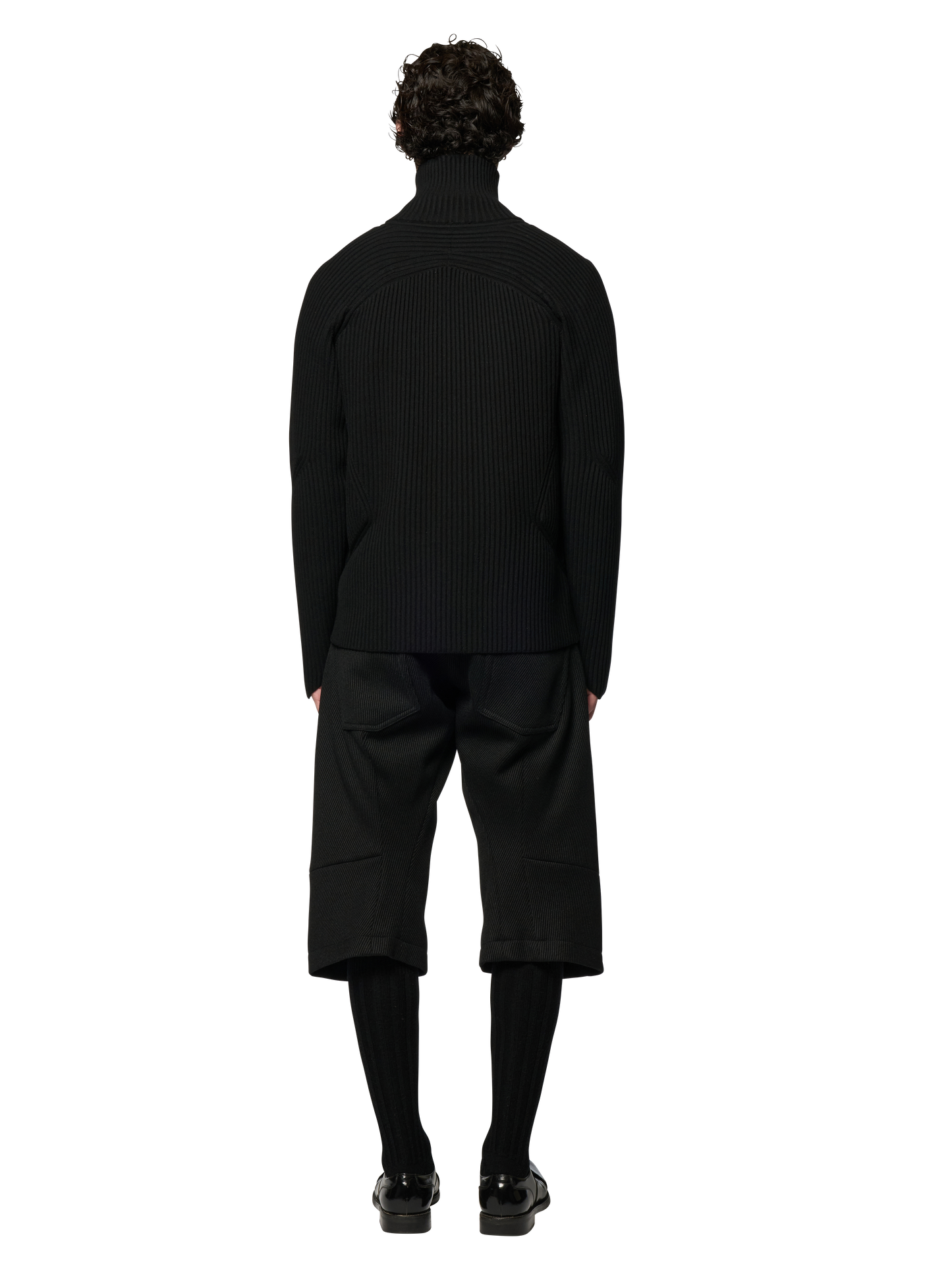 ARTICULATED DRIVERS KNIT SWEATER / ULTRA FINE MERINO WOOL