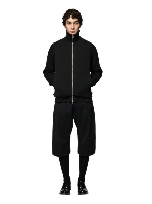 UMAR PUFFER GILET / ULTRA FINE MERINO WOOL + PUFFER