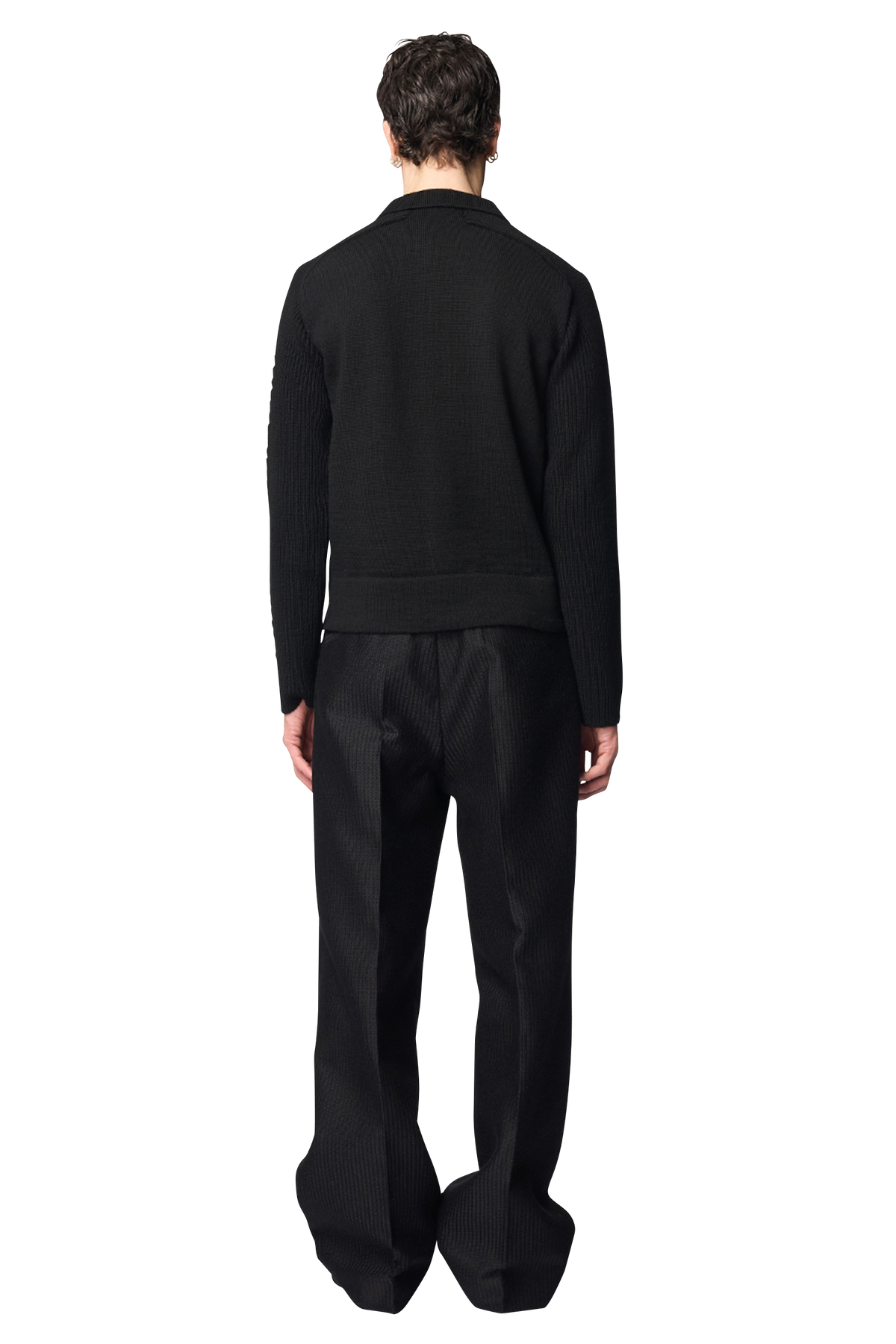PAWSON TUCK TROUSERS / JACQUARD ALPACA WOOL