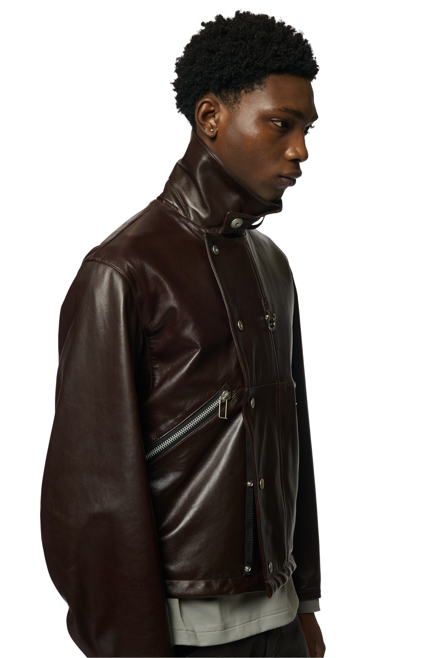 DRAWCORD BLOUSON / SHEEP SKIN