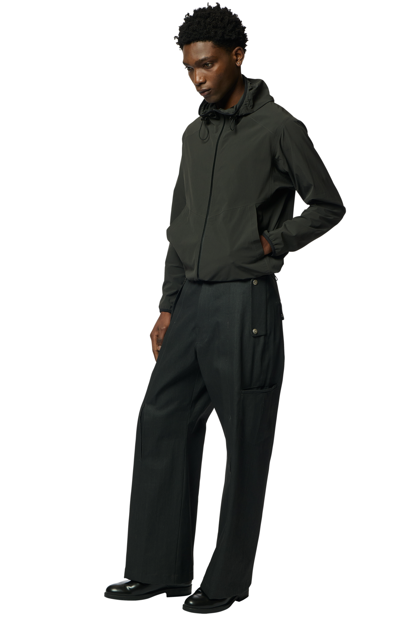 CAROL TROUSERS / COATED DENIM