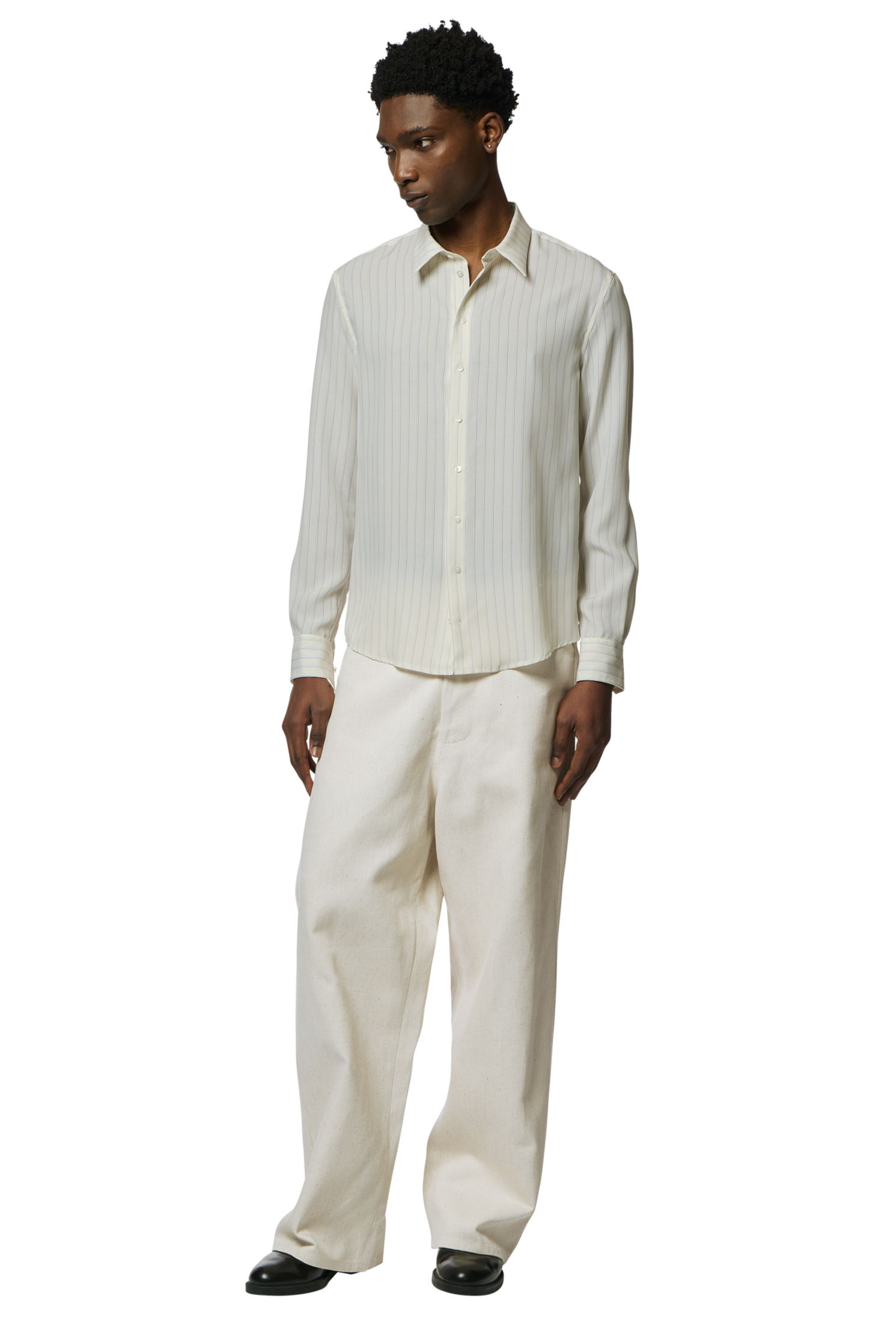 Omar Afridi Dress shirt ドレスシャツ ストライプ Omar Afridi Dress shirt ドレスシャツ ストライプ