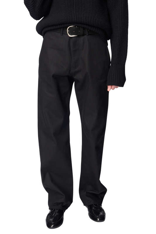 5 PKT TROUSERS / BLACK DENIM
