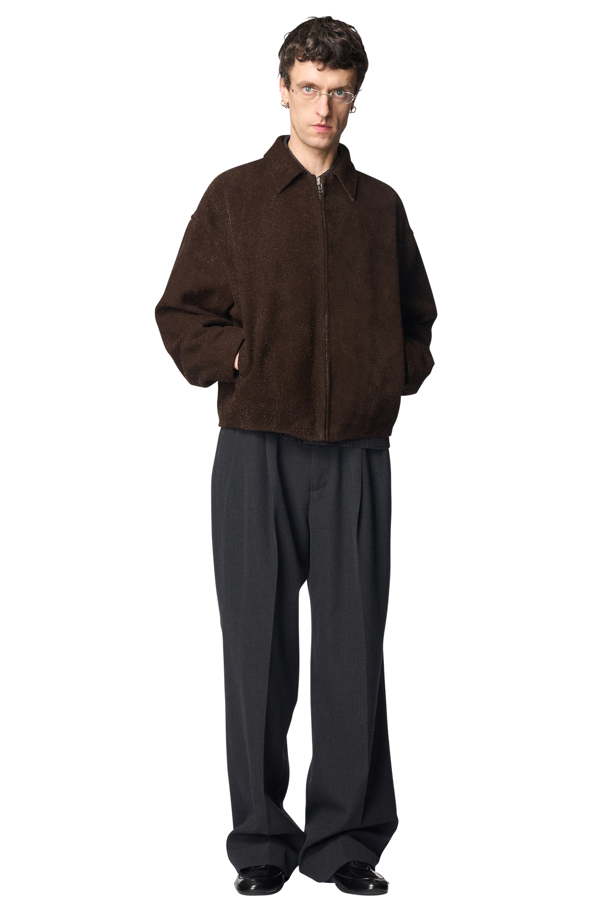 BUD BLOUSON / ANGORA SUEDE