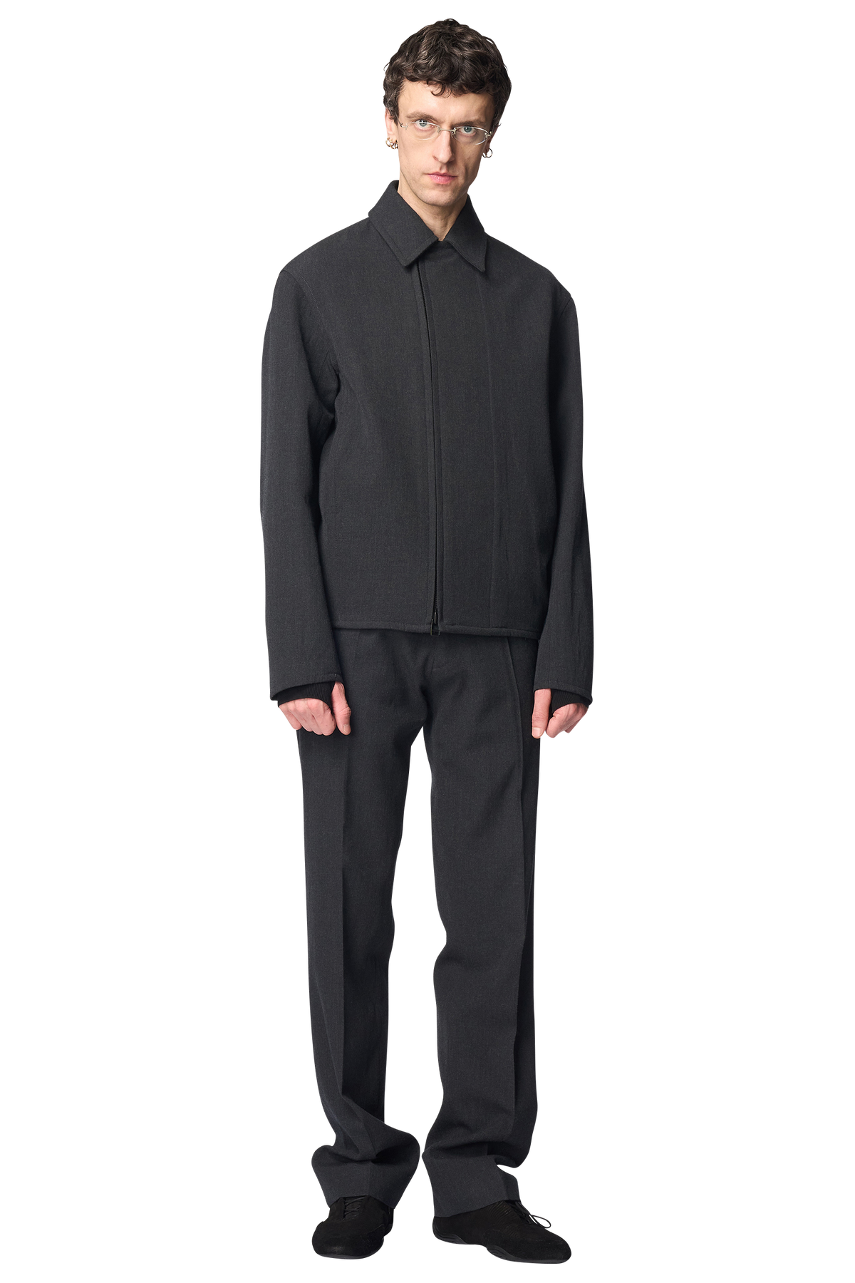 COCOON BLOUSON / WOOL GABARDINE