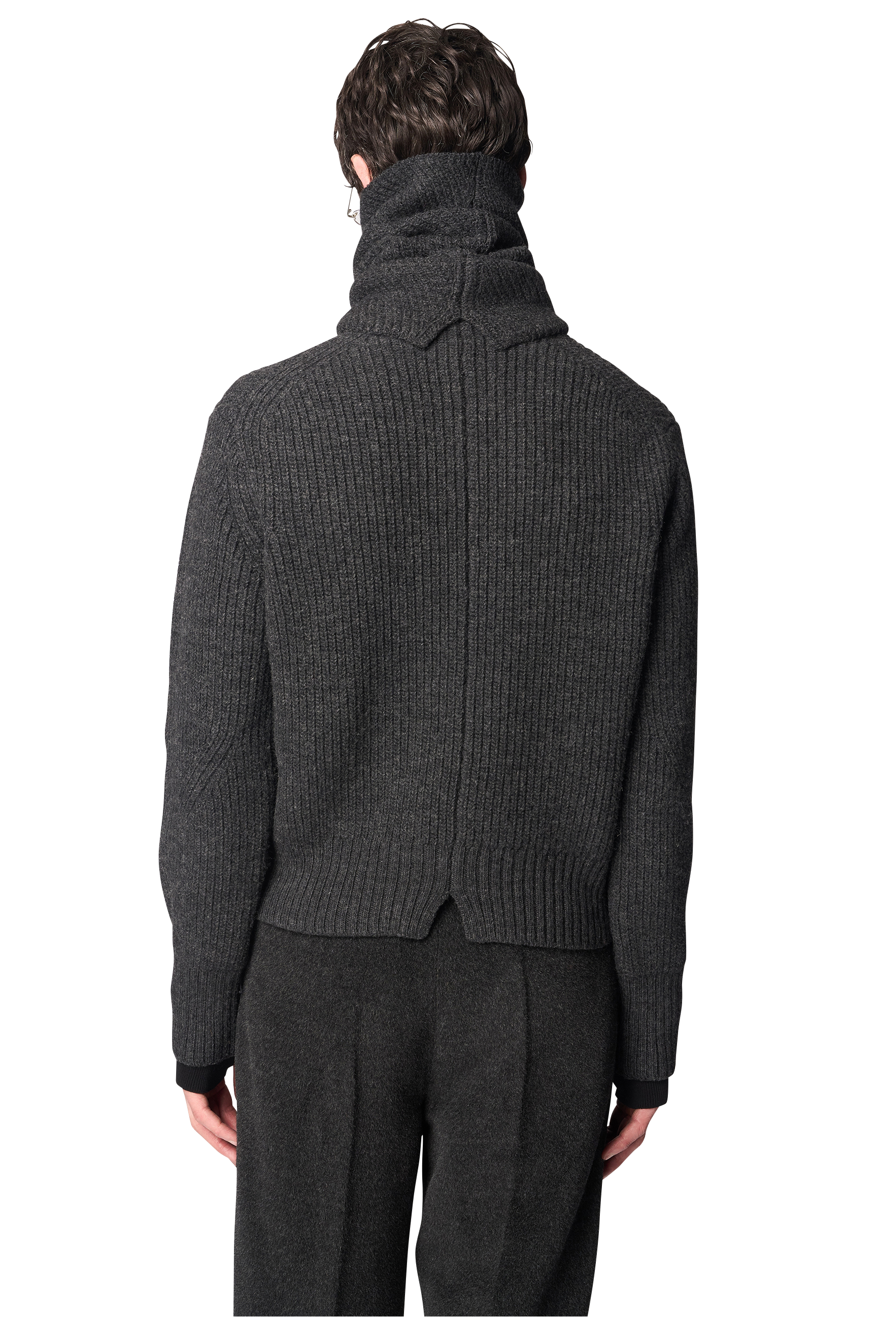 DIAGONAL KNIT SNOOD / FRENCH MERINO