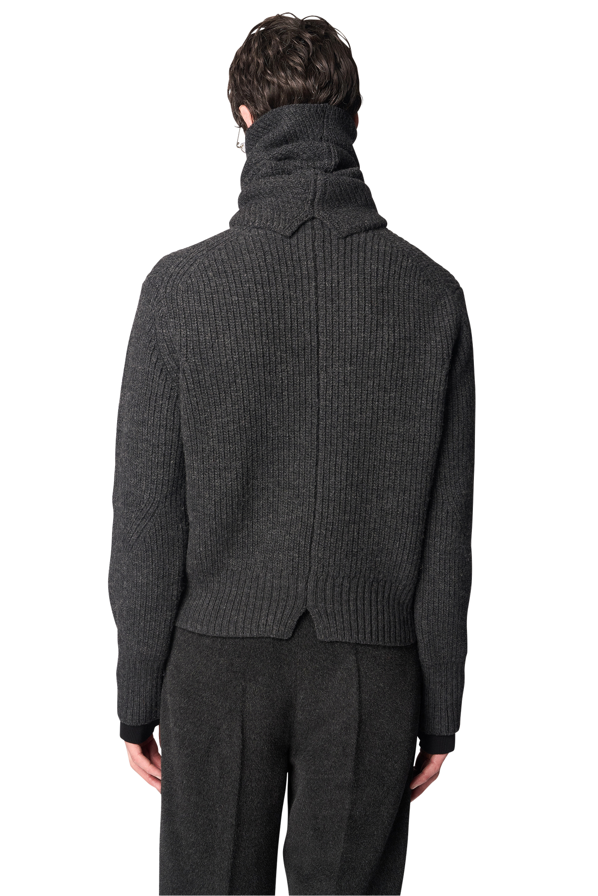 DIAGONAL KNIT SNOOD / FRENCH MERINO