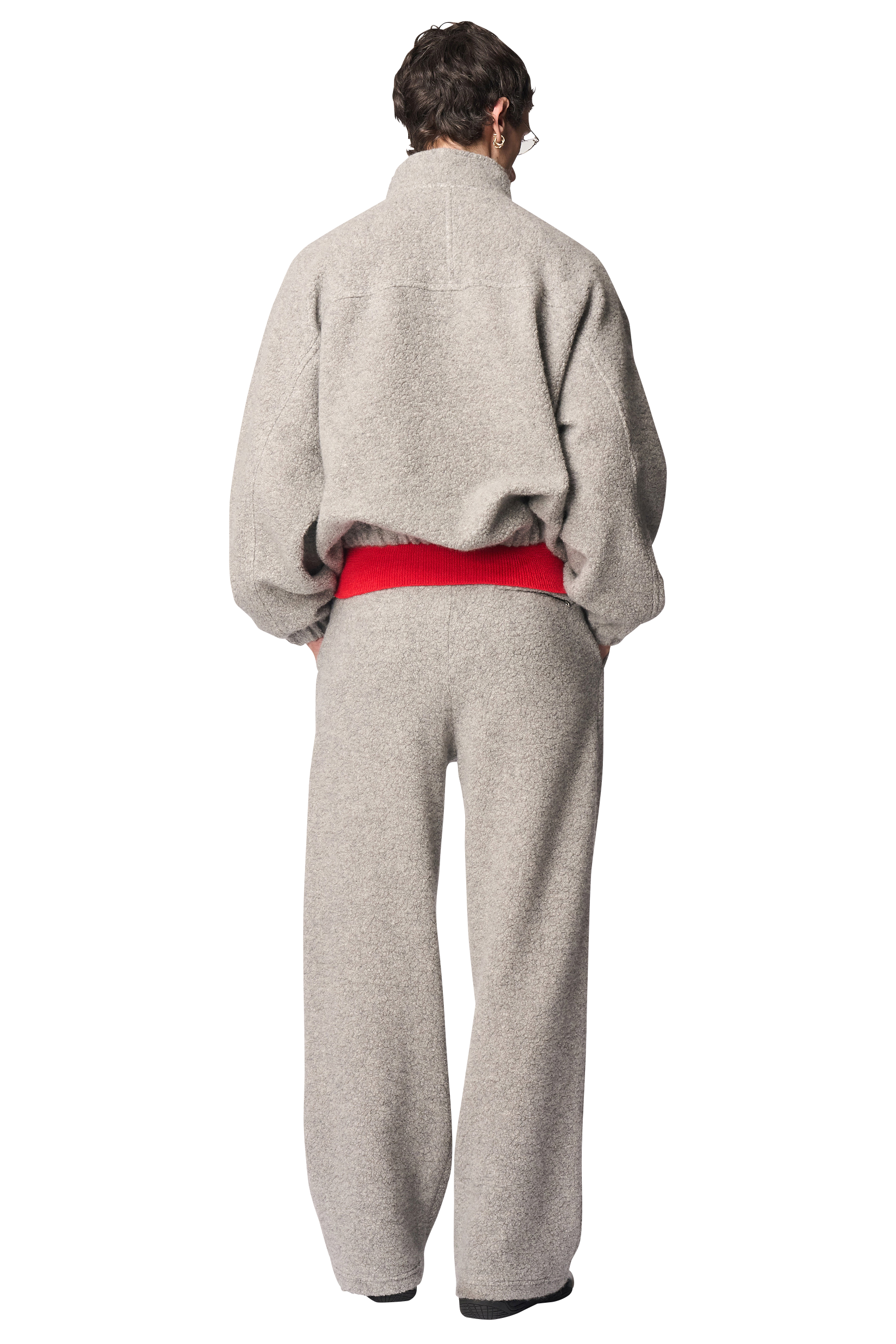 HALF ZIP PULLOVER / WOOL LOOP PILE