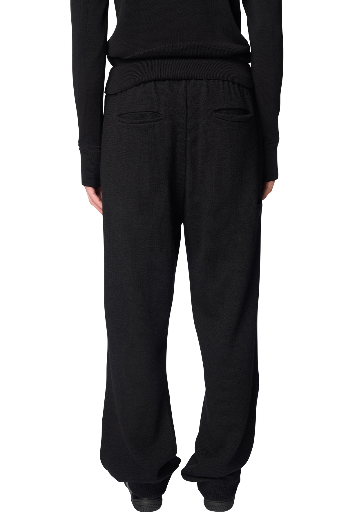 KNITTED STRAIGHT PANTS / ALPACA WOOL