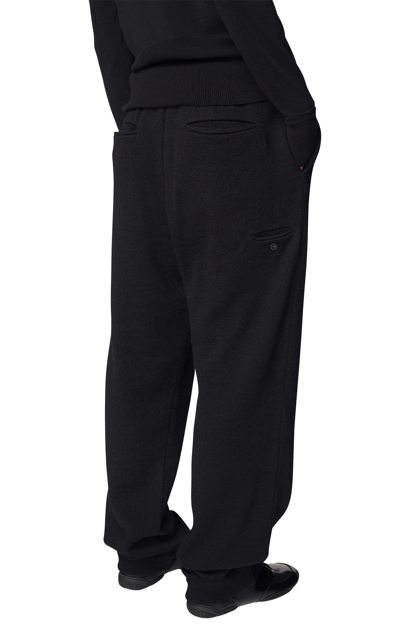 KNITTED STRAIGHT PANTS / ALPACA WOOL