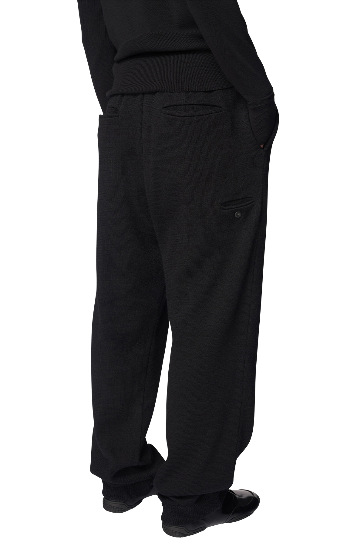 KNITTED STRAIGHT PANTS / ALPACA WOOL