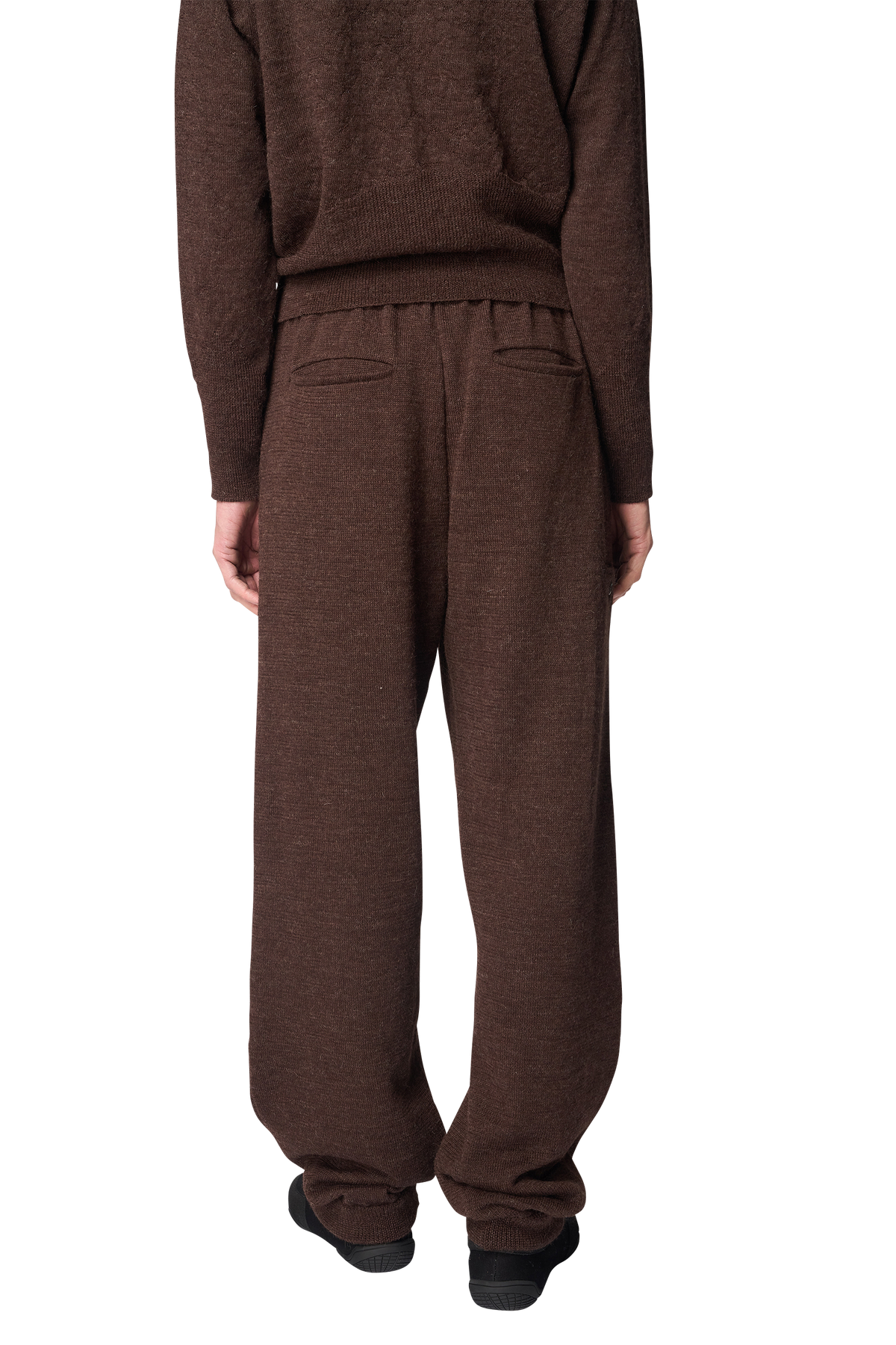 KNITTED STRAIGHT PANTS / ALPACA WOOL