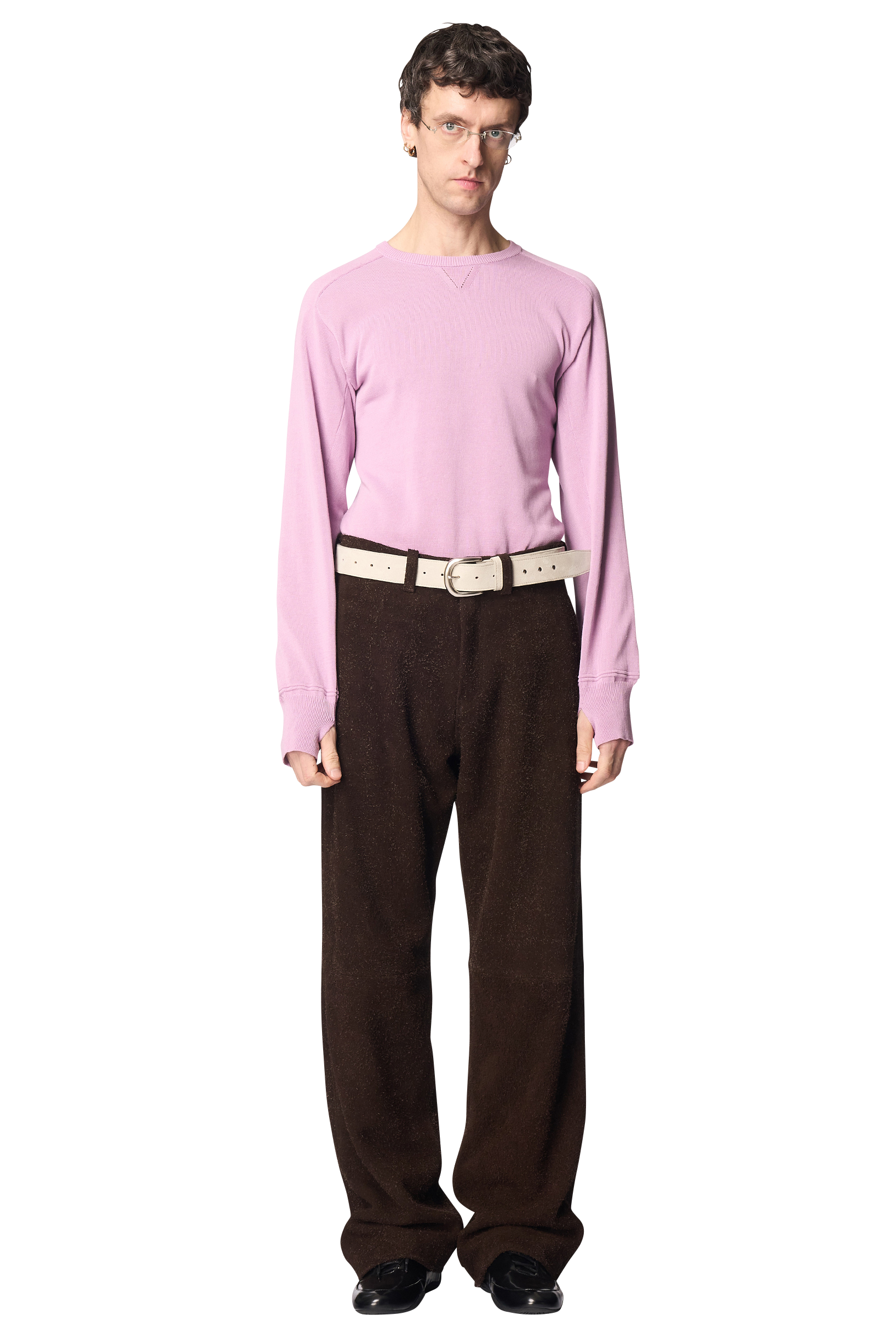 MASS BELT / SHEEP SILKY SUEDE