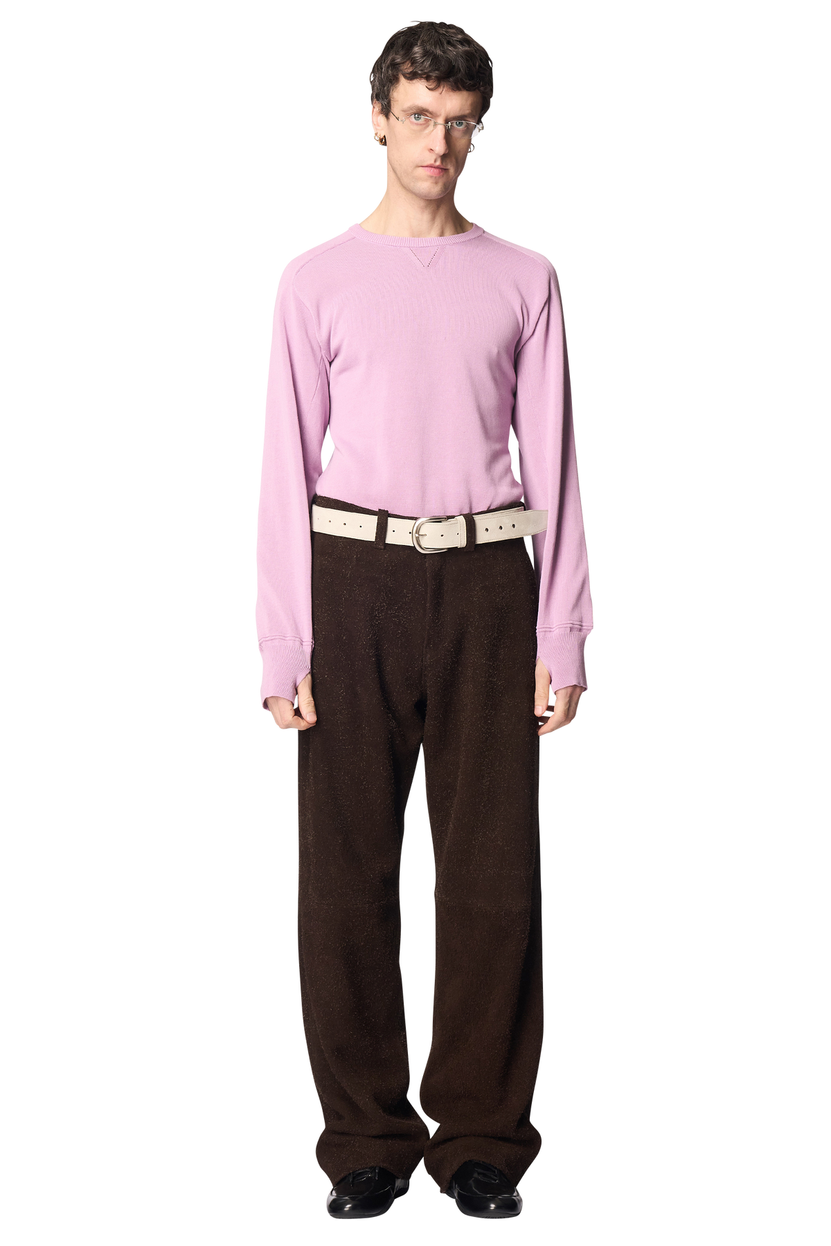 MASS BELT / SHEEP SILKY SUEDE