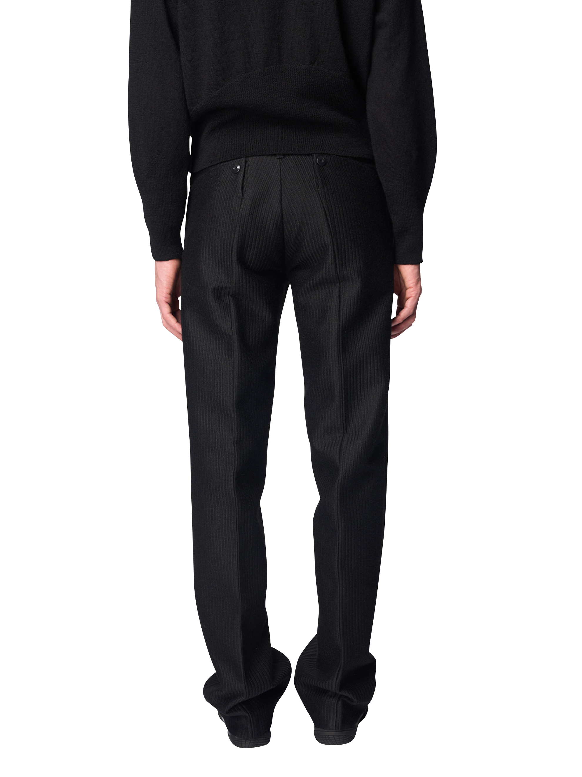 NUIT SLIM TROUSERS / JACQUARD ALPACA WOOL