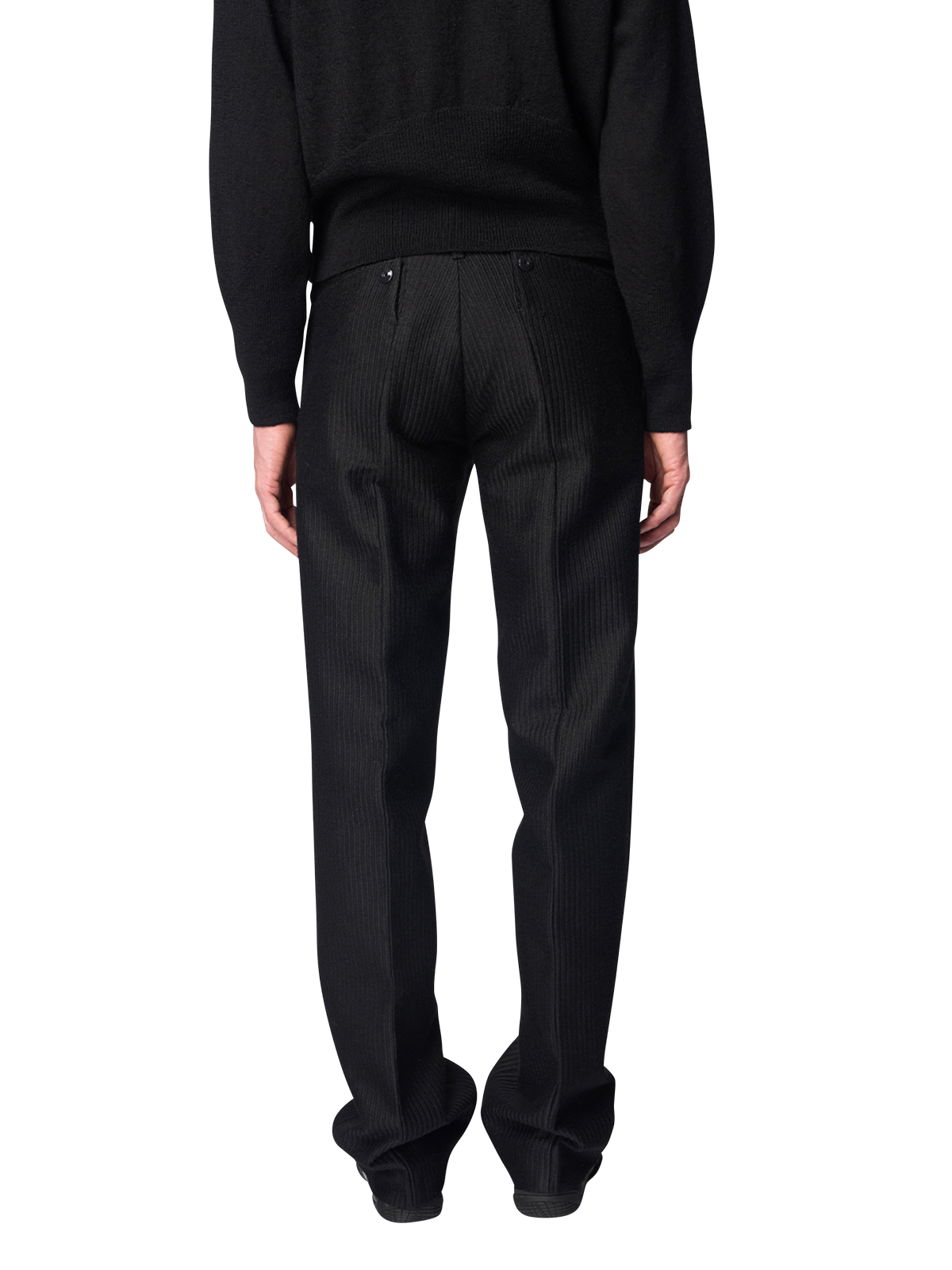 NUIT SLIM TROUSERS / JACQUARD ALPACA WOOL