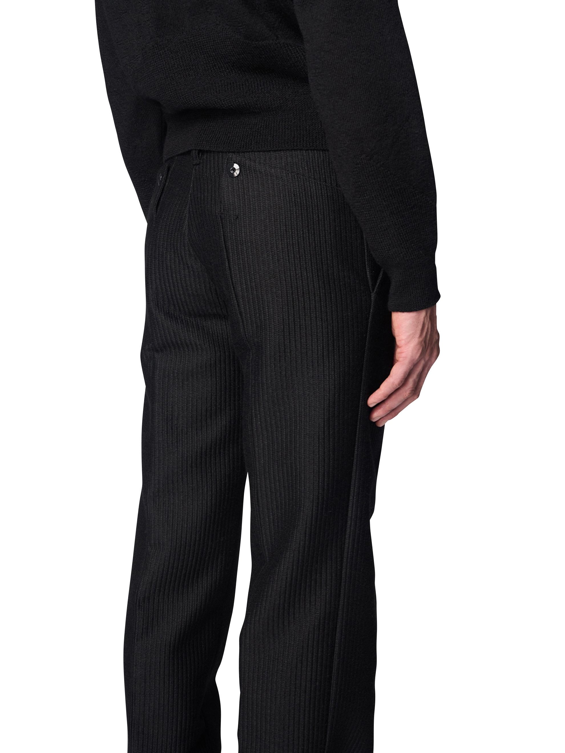 NUIT SLIM TROUSERS / JACQUARD ALPACA WOOL