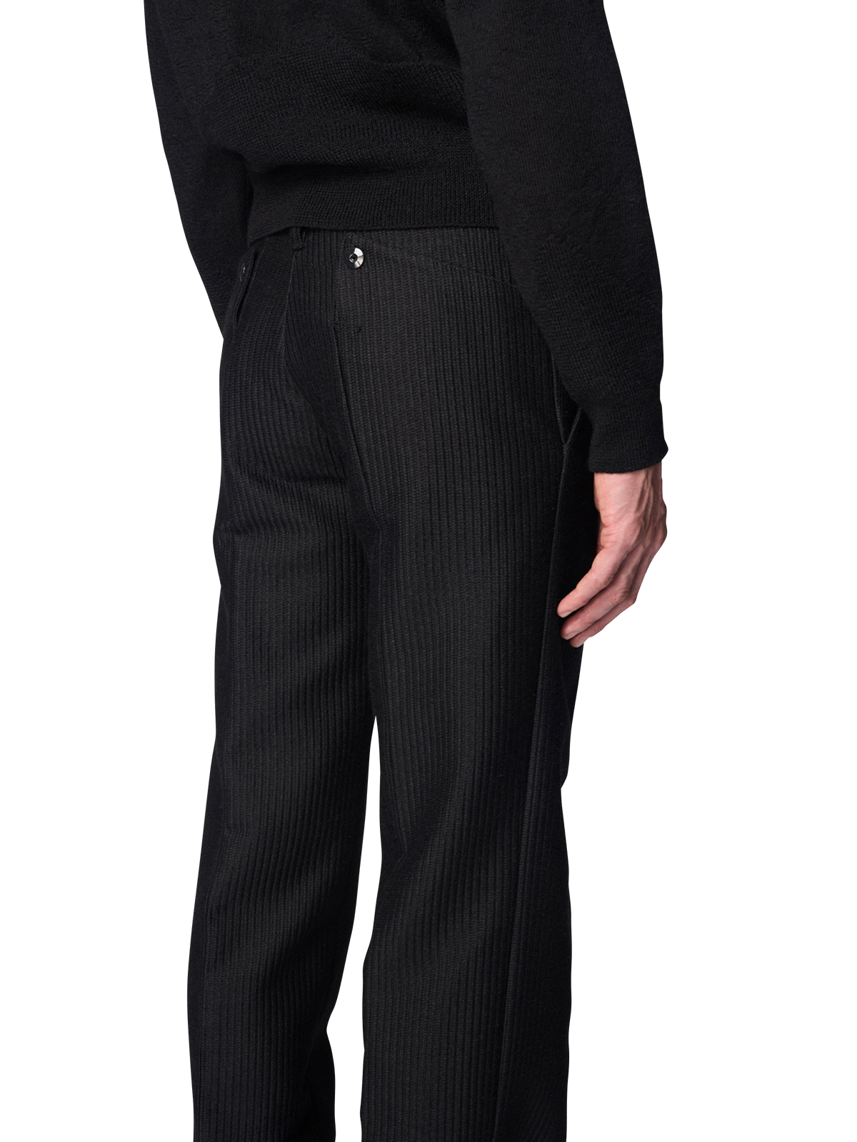 NUIT SLIM TROUSERS / JACQUARD ALPACA WOOL