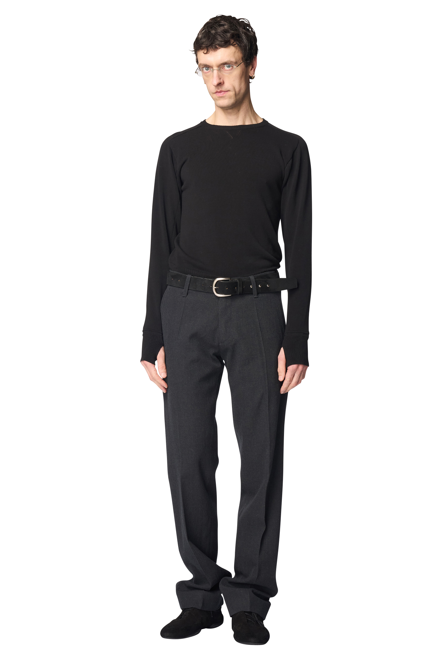 NUIT SLIM TROUSERS / WOOL GABARDINE