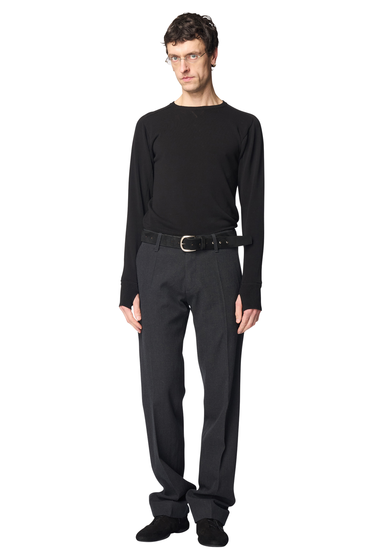NUIT SLIM TROUSERS / WOOL GABARDINE