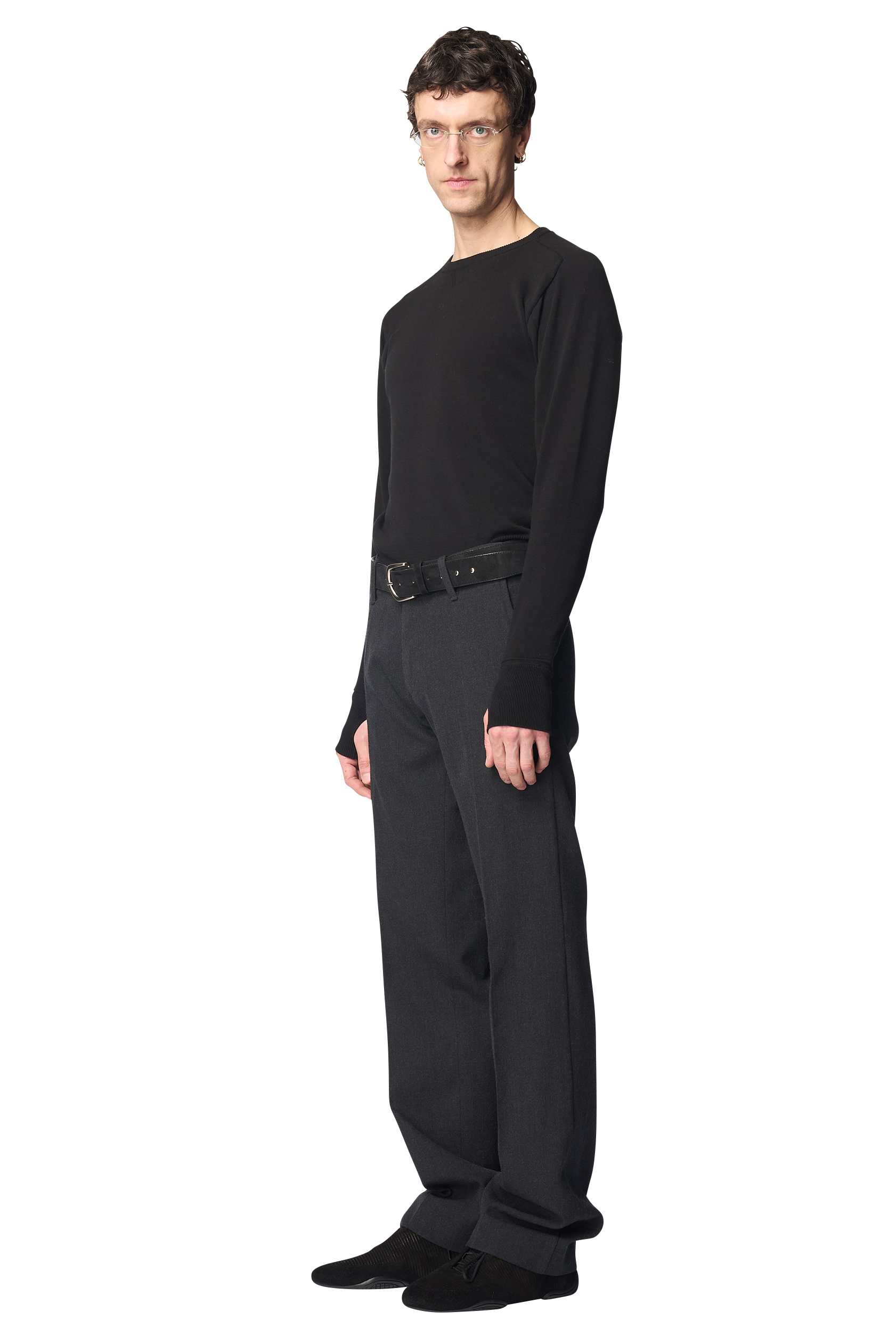 NUIT SLIM TROUSERS / WOOL GABARDINE