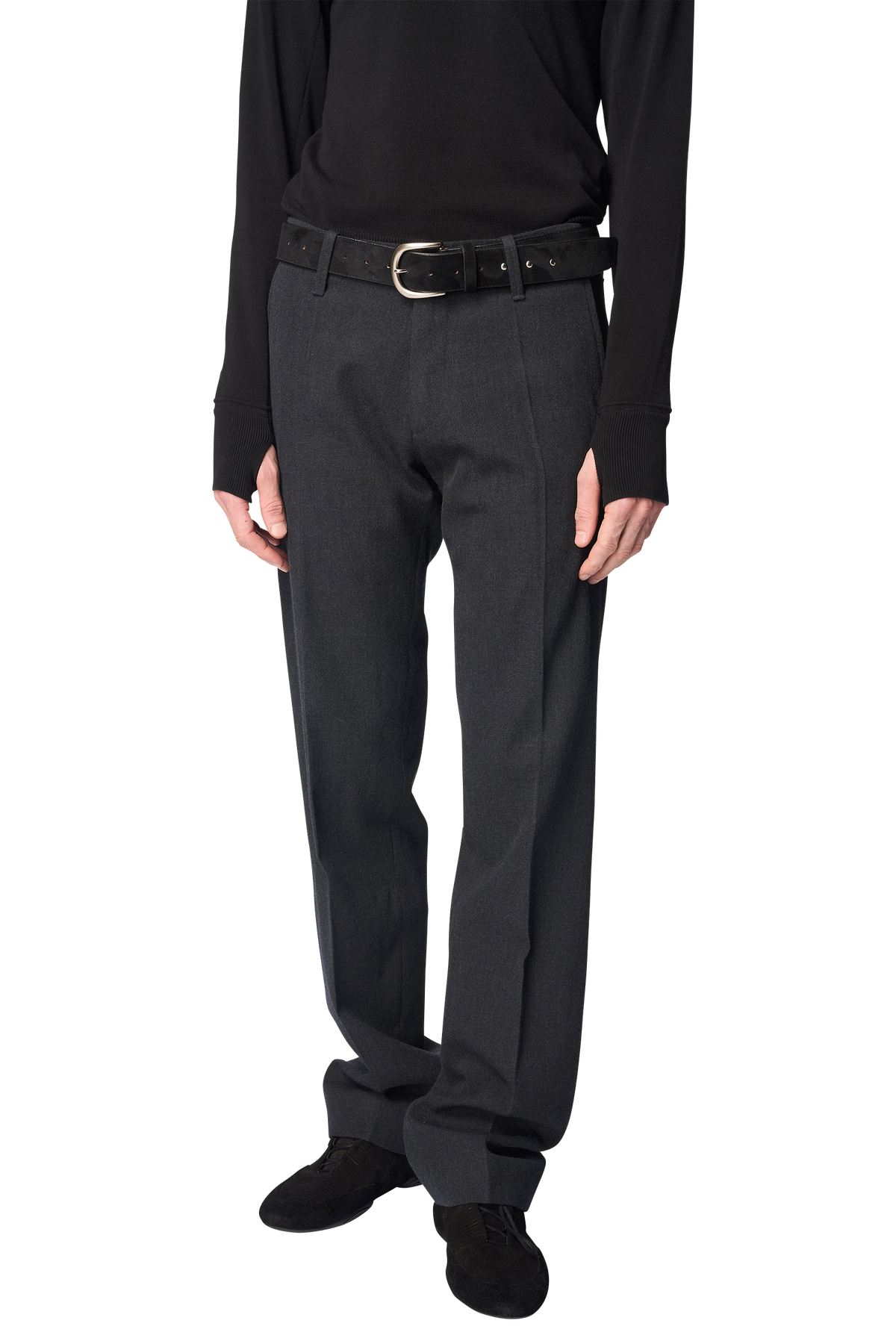 NUIT SLIM TROUSERS / WOOL GABARDINE