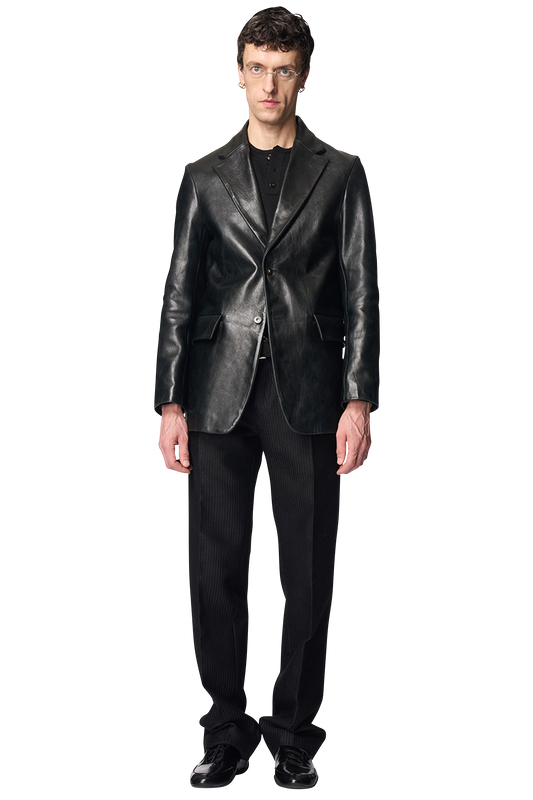 NUR TAILORED JACKET / HORSE LEATHER