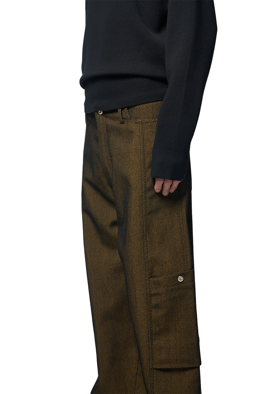 PANELLED BONTAN TROUSERS / YELLOW TWILL