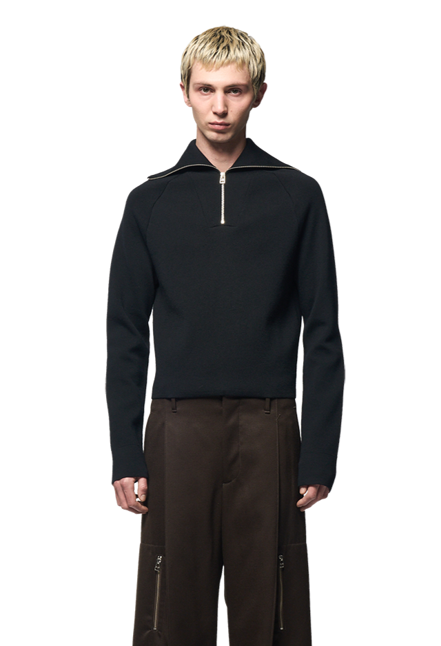 KNITTED DRIVERS JUMPER / ULTRA FINE MERINO