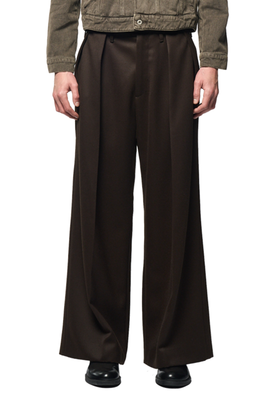 REICH PLEATED TROUSERS / HEAVY TUXEDO