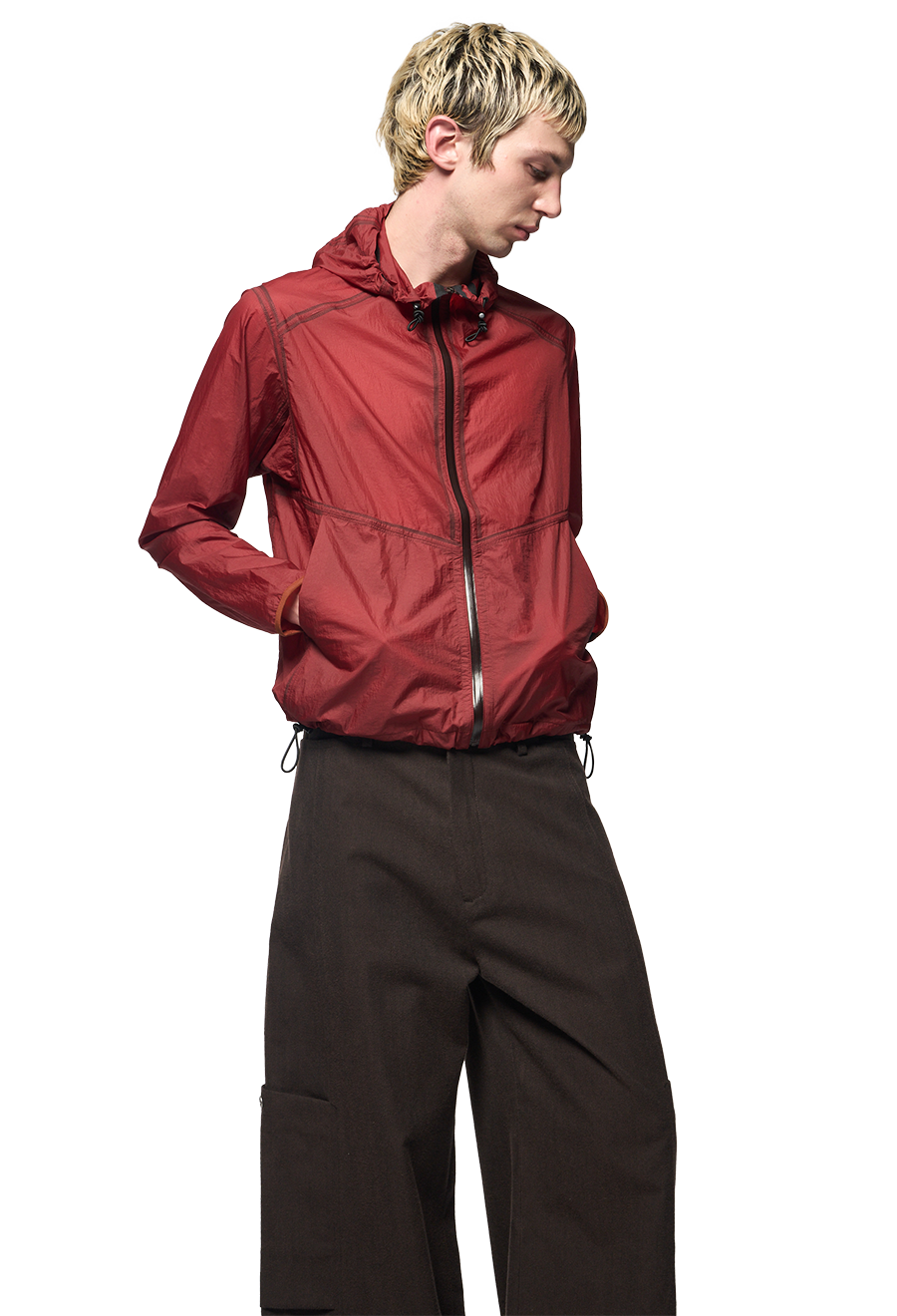 ERUPT PARKA / DARK RED MICRO RIPSTOP