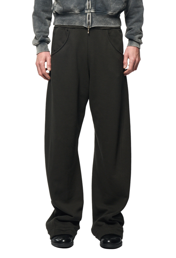 TWISTED LOUNGE PANTS  / DARK BROWN