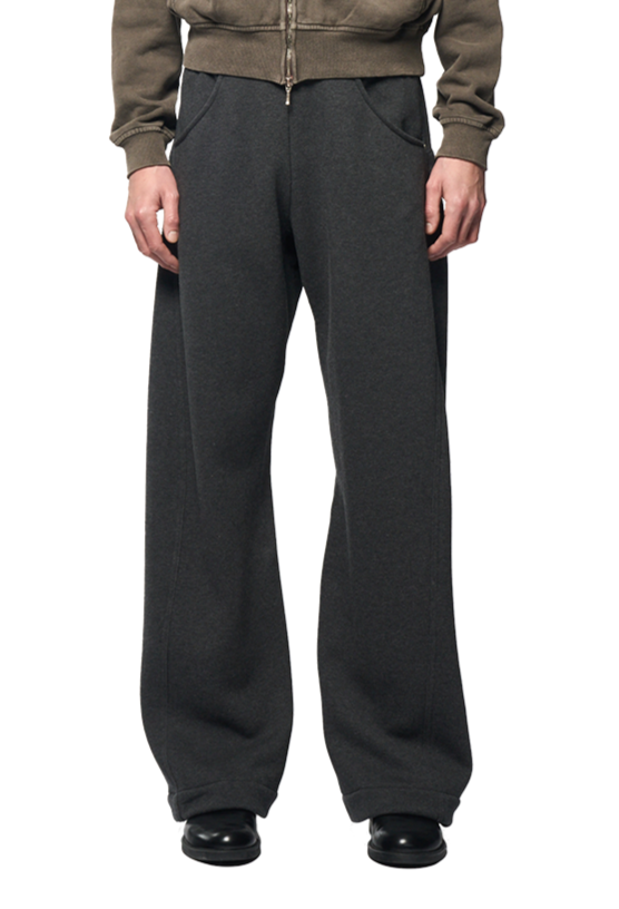 TWISTED LOUNGE PANTS / CHARCOAL MOKU