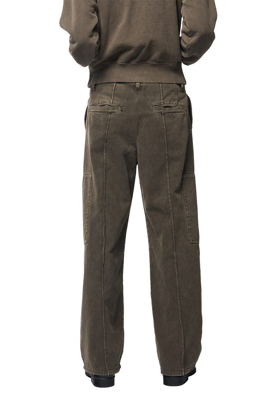 OCTED 2D CARGO TROUSERS / DYED BROWN DENIM