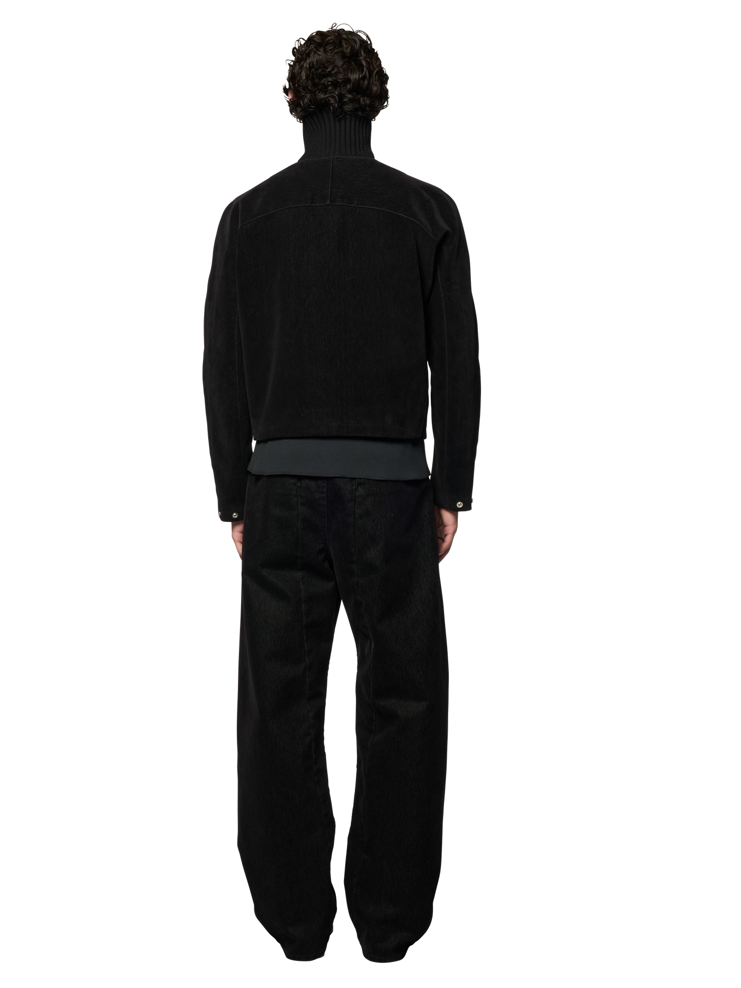 PILOT BLOUSON / FLOCKED DENIM