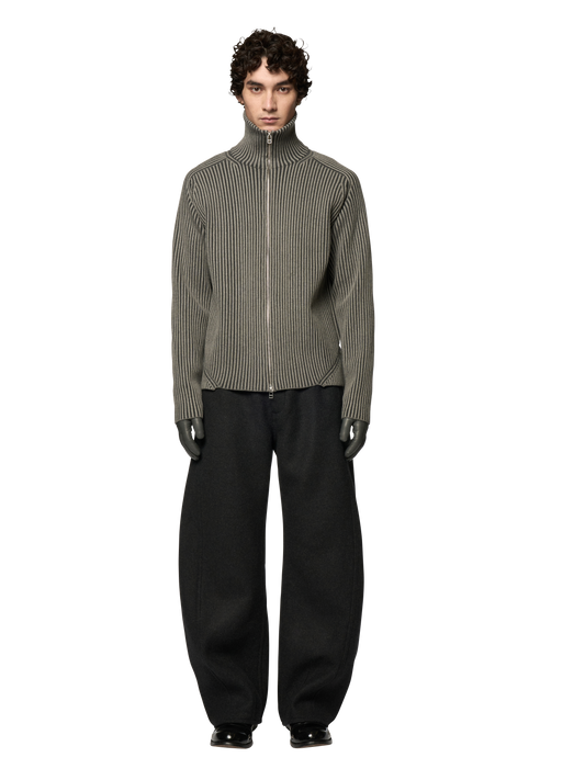 ARTICULATED DRIVERS KNIT SWEATER / ULTRA FINE MERINO WOOL