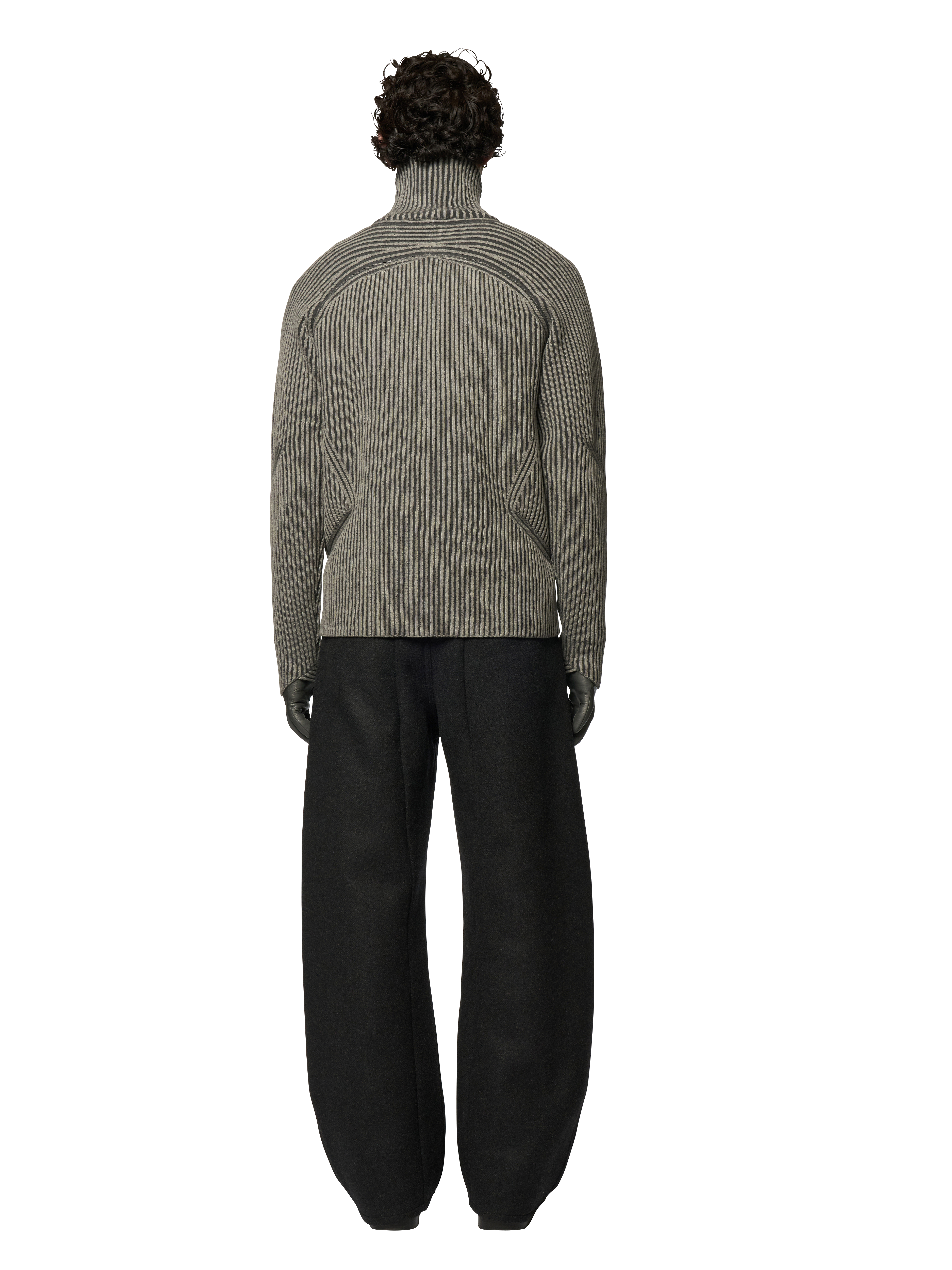 ARTICULATED DRIVERS KNIT SWEATER / ULTRA FINE MERINO WOOL